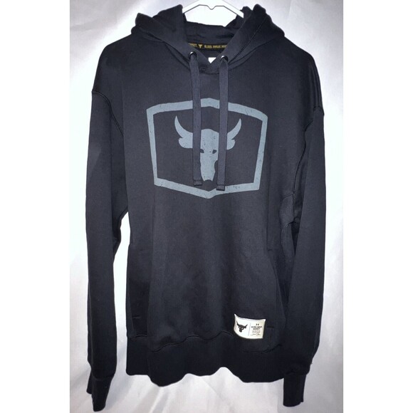 Under Armour Project Rock Warm-Up Hoodie Men's Sweatshirt Black